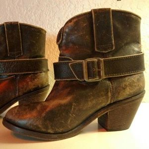 COPY - COPY - Corral Distressed Ankle boots/ booties
